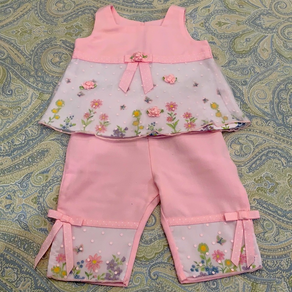 Youngland Dressy Top and Pant Set